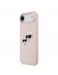 Karl Lagerfeld iPhone 17 Air Case Cse Silicone Double Heads MagSafe Pink