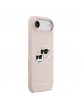 Karl Lagerfeld iPhone 17 Air Case Cse Silicone Double Heads MagSafe Pink