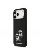 Karl Lagerfeld iPhone 17 Pro Max Hülle Case Silikon Karl Choupette Sketch MagSafe Schwarz