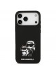 Karl Lagerfeld iPhone 17 Pro Max Hülle Case Silikon Karl Choupette Sketch MagSafe Schwarz