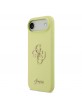 Guess iPhone 17 Air Hülle Case Silikon 4G Metal Logo Gelb