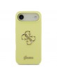 Guess iPhone 17 Air Hülle Case Silikon 4G Metal Logo Gelb