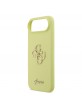 Guess iPhone 17 Air Hülle Case Silikon 4G Metal Logo Gelb