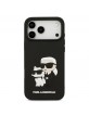 Karl Lagerfeld iPhone 17 Pro Max Hülle Case 3D Rubber Karl Choupette Schwarz
