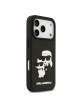 Karl Lagerfeld iPhone 17 Pro Case 3D Rubber Karl Choupette Black