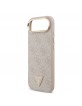 Guess iPhone 17 Air Hülle Case Strass 4G Gold Frame MagSafe Rosa