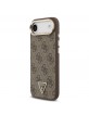 Guess iPhone 17 Air Hülle Case Strass 4G Gold Frame MagSafe Braun
