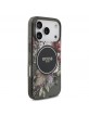 Guess iPhone 17 Pro Hülle Case MagSafe Flowers Strap Schwarz
