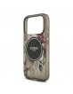 Guess iPhone 17 Pro Hülle Case MagSafe Flowers Strap Schwarz