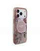 Guess iPhone 17 Pro Hülle Case MagSafe Flowers Strap Rosa Pink
