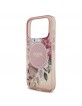 Guess iPhone 17 Pro Hülle Case MagSafe Flowers Strap Rosa Pink