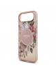 Guess iPhone 17 Air Case with MagSafe Flowers Strap in Pink