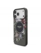 Guess iPhone 17 Pro Max Hülle Case MagSafe Flowers Strap Schwarz