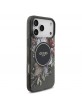 Guess iPhone 17 Pro Max Hülle Case MagSafe Flowers Strap Schwarz