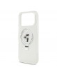 Karl Lagerfeld iPhone 17 Pro Max Hülle Case Ring Stand Karl Choupette MagSafe Weiß