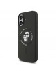 Karl Lagerfeld iPhone 17 Hülle Case MagSafe Silikon Karl Choupette Schwarz