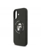 Karl Lagerfeld iPhone 17 Hülle Case MagSafe Silikon Karl Choupette Schwarz