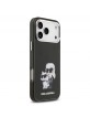 Karl Lagerfeld iPhone 17 Pro Max Hülle Case Aquarelle MagSafe Karl Choupette Schwarz