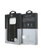 Mercedes iPhone 17 Pro Echtleder Hülle Case Star Pattern MagSafe Schwarz