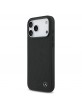 Mercedes iPhone 17 Pro Max Echtlede Hülle MagSafe Case Large Lauer Leaves Black