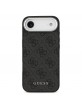 Guess iPhone 17 Air Hülle Case 4G MagSafe Metal Logo Black