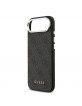 Guess iPhone 17 Air Hülle Case 4G MagSafe Metal Logo Black