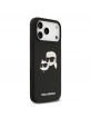 Karl Lagerfeld iPhone 17 Pro Max Hülle Cse Silikon Double Heads MagSafe Schwarz