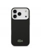 Lacoste iPhone 17 Pro Hülle Case Camera Stand Iconic Petit Pique MagSafe Schwarz