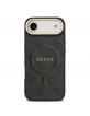 Guess iPhone 17 Air Case Leather 4G Gold Frame MagSafe Black