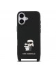 Karl Lagerfeld iPhone 17 Crossbody Metal Karl Choupette Schwarz