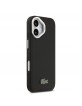 Lacoste iPhone 17 Hülle Case Iconic Petit Pique Camera Stand MagSafe Schwarz
