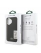 Lacoste iPhone 17 Hülle Case Iconic Petit Pique Camera Stand MagSafe Schwarz
