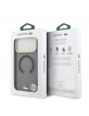Lacoste iPhone 17 Pro Max Hülle Case Frosted Finish Gold Logo MagSafe Schwarz