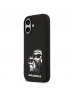 Karl Lagerfeld iPhone 17 Hülle Case Silikon Karl Choupette Sketch MagSafe Schwarz