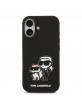 Karl Lagerfeld iPhone 17 Hülle Case Silikon Karl Choupette Sketch MagSafe Schwarz