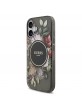 Guess iPhone 17 Hülle Case MagSafe Flowers Strap Schwarz