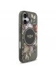 Guess iPhone 17 Hülle Case MagSafe Flowers Strap Schwarz
