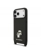 Karl Lagerfeld iPhone 17 Pro Crossbody Metal Karl Choupette Schwarz