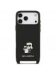 Karl Lagerfeld iPhone 17 Pro Crossbody Metal Karl Choupette Schwarz