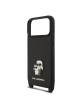 Karl Lagerfeld iPhone 17 Pro Crossbody Metal Karl Choupette Schwarz