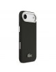 Lacoste iPhone 17 Air Hülle Case Iconic Petit Pique Camera Stand MagSafe Schwarz
