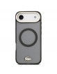 Lacoste iPhone 17 Air Hülle Case Frosted Finish Gold Logo MagSafe Schwarz