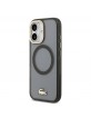 Lacoste iPhone 17 Hülle Case Frosted Finish Gold Logo MagSafe Schwarz