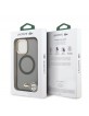 Lacoste iPhone 17 Hülle Case Frosted Finish Gold Logo MagSafe Schwarz