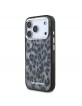 Karl Lagerfeld iPhone 17 Pro Hülle Case Leopard MagSafe Grau