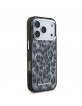 Karl Lagerfeld iPhone 17 Pro Hülle Case Leopard MagSafe Grau