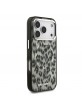 Karl Lagerfeld iPhone 17 Pro Hülle Case Leopard MagSafe Braun