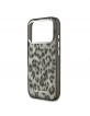 Karl Lagerfeld iPhone 17 Pro Hülle Case Leopard MagSafe Braun