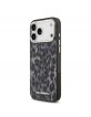 Karl Lagerfeld iPhone 17 Pro Max Hülle Case Leopard MagSafe Grau