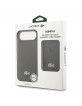 Lacoste iPhone 17 Air Hülle Case 2in1 Iconic Petit Pique MagSafe Schwarz
